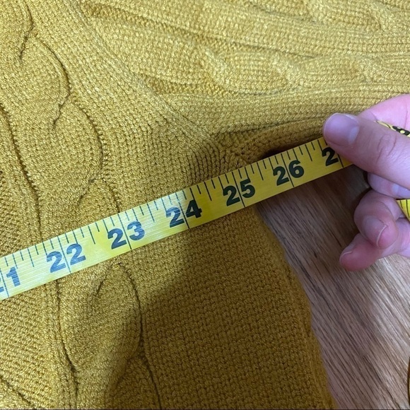 Disney Donald Duck Cable Knit Mustard Yellow Sweater NWT XXL Women’s Disney - Picture 5 of 8